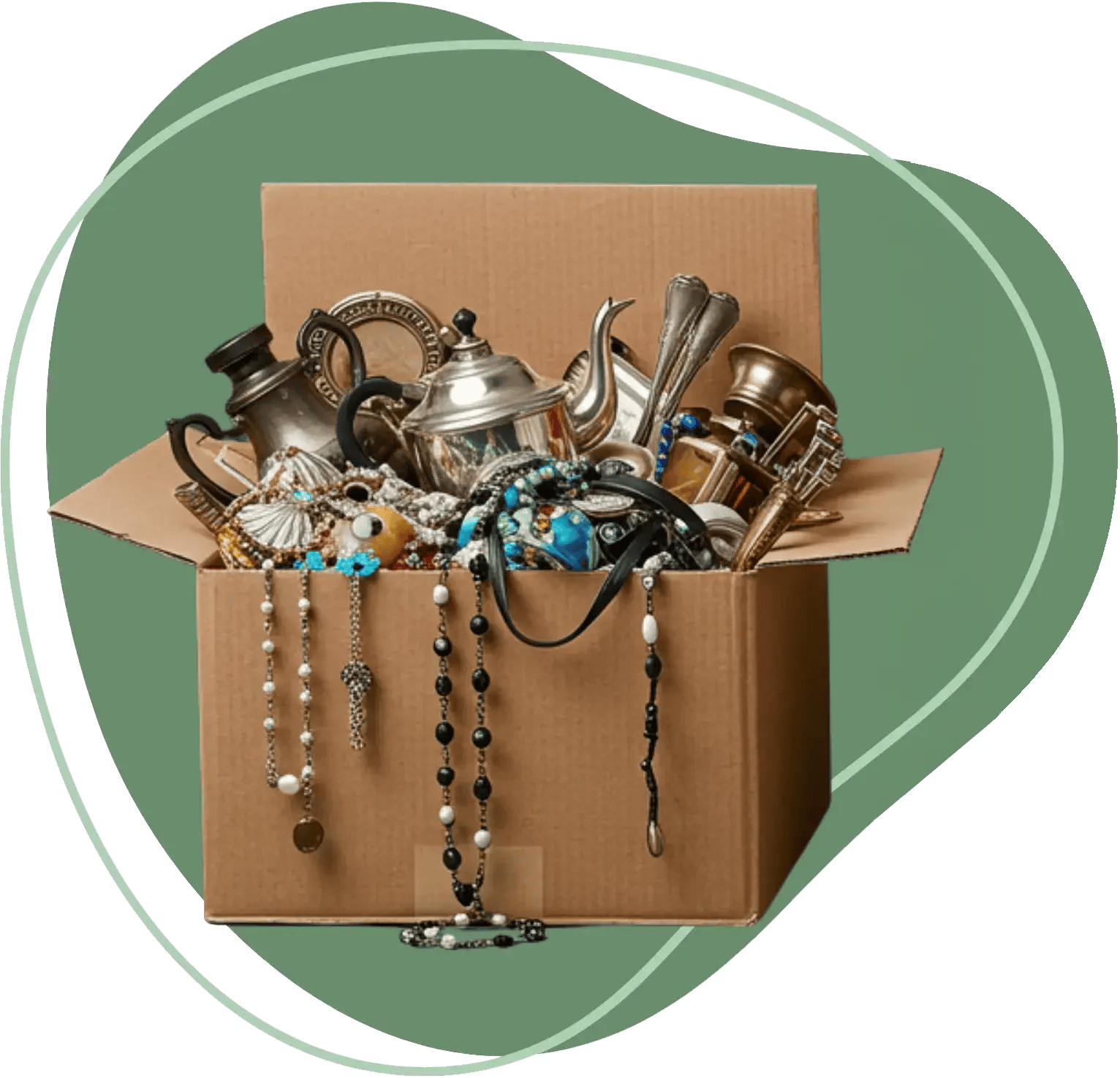 Box of antiques for valuation Box of antiques for valuation
